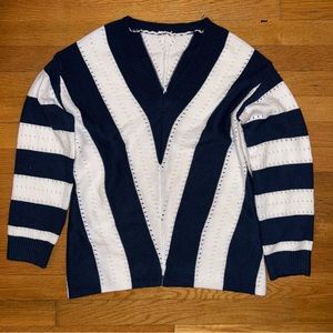 knitted striped sweater!